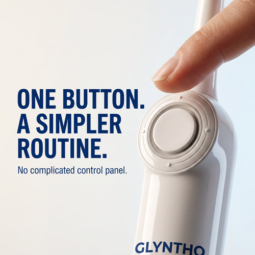 360° roller head. Two speeds. One button.