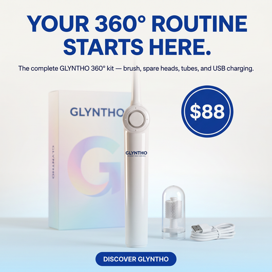 The 360° Clean: A Dentist-Level Smile in Half the Time.